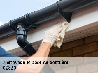 Nettoyage et pose de gouttière  02820