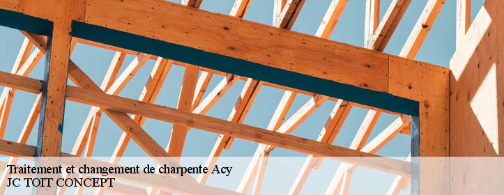 Traitement et changement de charpente  02200