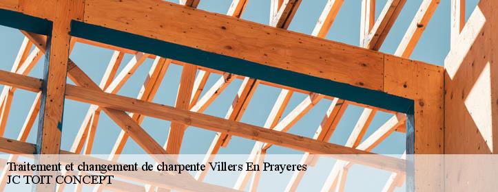 Traitement et changement de charpente  02160